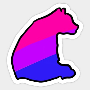 Bisexual Pride Bear Sticker